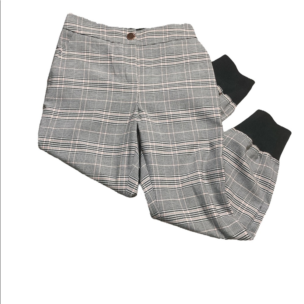 Ted Baker London Plaid Pink Jogger Pants Size 0
